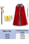 King Costume Set Red Cloak Golden Crown And Scepter Set Prince Capes Halloween Costume For Kids Teen Adult Cosplay Costumes - 6