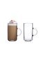 2 Pieces Iconic Glass Mug Set 270 Ml Clear - 2