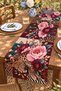 African Flowers and Leopard Print Runner/Tablecloth/Placemat - 3