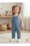 Unisex Baby Denim Overalls and Striped Long Sleeve Bodysuit – Gardener Combination with Straps - 3