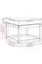 Hocker de Exterior Lemn Solid de Acacia Alb - 3
