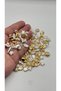 Gilded Plastic Pearl Shaped 100 Pieces