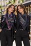 Double Sided Honeycomb Cashmere Winter Scarf Shawl 100X100 cm - 2