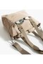 Lightweight Women's Water-Resistant 4-Compartment Parachute Fabric Adjustable Crossbody Hand and Shoulder Bag - 5