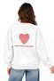 Women's Oversize Raglan Sleeve Crew Neck Sweatshirt |   3 Yarns Raised Cotton Knitted Fabric |   Off-Shoulder Long Sleeve Relaxed Fit |   Casual Winter Women's Sweatshirt Model - 4