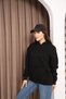 Women's Cotton Oversize Hooded Sweatshirt Hoodie - 5