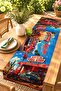 Red Retro Cars Patterned Runner / Tablecloth / Placemat
