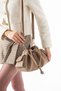 Vi̇yor Model Women's Mink Suede Drawstring Chain Strap Hand and Shoulder Bag - 2