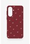 Samsung A37 Compatible White Mini Ribbon Patterned Silicone Case - 2
