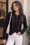 Napoleon Button Knitwear Cardigan Tbsmzr001 - 3