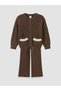 Quality Pieces from Çelebi Store: Ruffled Girl's Set with Pockets - 3