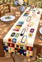 Square Colorful Patterned Runner/Tablecloth/Placemat - 3