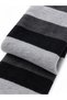 Retro Striped Oversize Knitwear Scarf Unisex Gray - 8