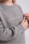 Text Detailed Crew Neck Glittered 2-Piece Set for Baby Girl J0105A526Wn - 2
