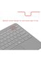 غطاء لوحة المفاتيح لجهاز Surface Laptop 13 بوصة طراز 2025، غطاء شفاف من مادة TPU بتخطيط أمريكي - 4