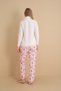 Mirano 3111 Waffle Soft Fabric Zipper Detailed Sports Tracksuit Winter Women's Pajama Set - 3