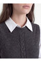 Esvab • Modern & Distinctive Zero Roba Collar Women's Knitwear Sweater - 3