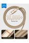 60W Type-C to Type-C Fast Charging Cable 2M,PD 3.0 3A with E-Marker Chip | Supports iPhone 17/16/15 & Samsung, 480Mbps - Champange Gold - 5