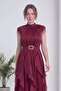 Evening & Prom Dress - Burgundy - Barbell - 2