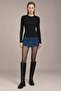 Women's Long Sleeve Crew Neck Basic Blouse - 3