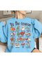 Merry Christmas Tis the Season Printed Cotton 3 Thread Threaded Crew Neck Oversize Sweatshirt