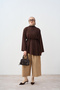 Women's Asymmetrical Cut Lace Garnished Tunic Brown - 3