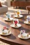 Country Sun 6-Person Porcelain Coffee Cup Set - 90 ml