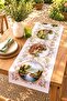 Framed Village Scenery Patterned Runner / Tablecloth / Placemat - 2