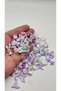 Sea Themed Beads Purple Color Mixed 75Pcs