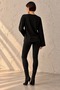 Women's Tok Textured Combed Cotton Basic Blouse Loose Sleeves Crew Neck My7204 - 2