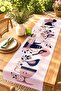 Birds in the Cup Patterned Runner/Tablecloth/American Service