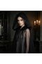 Halloween Hooded Cloak, 59 inch Sheer Cape for Witch ghost Cosplay for Halloween Costumes - 4