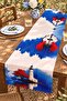 Blue Abstract Abstract Patterned Runner / Tablecloth / Placemat - 3