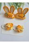 Cute Children's Hair Accessory Pinterest Niche Series Hairpin Handmade 4-Piece Snap Clip Knitted Organic Hair Accessory Children's Gift