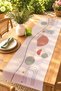 Bohemian Flower Pots and Sun Pattern Runner / Tablecloth / Placemat