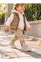 Lino Unisex Kids Beige Double Velcro Daily Boots