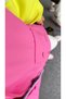 Pink=Yellow Back Lettering Detail Hooded Raincoat Jacket - 6