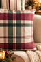 Double-Sided Printed Hearth Patterned Set of 4 Suede Throw Pillow Covers - New Year - Christmas - 3