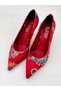 Valley Ethnic Pattern Closed Back 9cm Heeled Shoes - 3