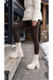 Leather Look Side Zipper High Thick Heeled Winter Women's Short Boots Bootie - 7