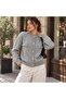 Women's Premium Viscose Blended Gold Buttoned Knitwear Jacket - Standard Size Cardigan 8750 - 3