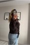 Gabardine Short Jacket with Belt at the Waist - 5