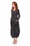 Wool Voile Design Shalwar Skirt Dress Anthracite - 5
