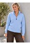 Women's Half Zipper High Collar Knitwear Sweater 8765 - 2