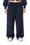 Winter Cotton Lined Premium Adjustable Cuffed Baggy Sweatpants - W236