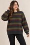 Women's Knitwear Sweater with Stripe Detail