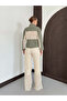 Denim Detailed Lace Trousers |   F1759 - 5