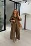 Adjustable Size Shirt / Barrel Pants Light Brown Set - 8