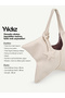 Cream Stella, Star Shaped, Star Charm Gift, Hand and Shoulder Bag - 6