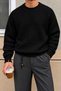 Men's Crew Neck Knitted Patterned Regular Fit Acrylic Cotton Knitwear Sweater - 2